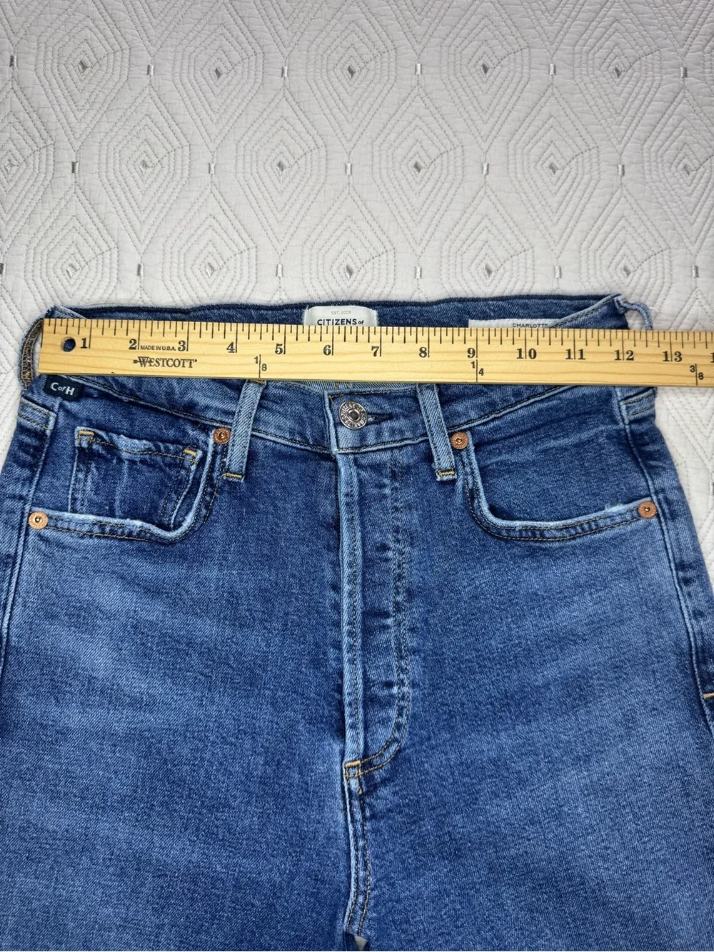 CITIZENS OF HUMANITY charlotte high rise straight jeans Medium Wash Size 25